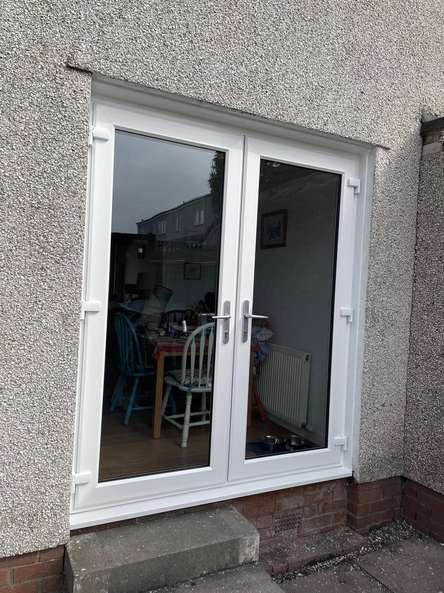 UPVC French doors installation in moodiesburn